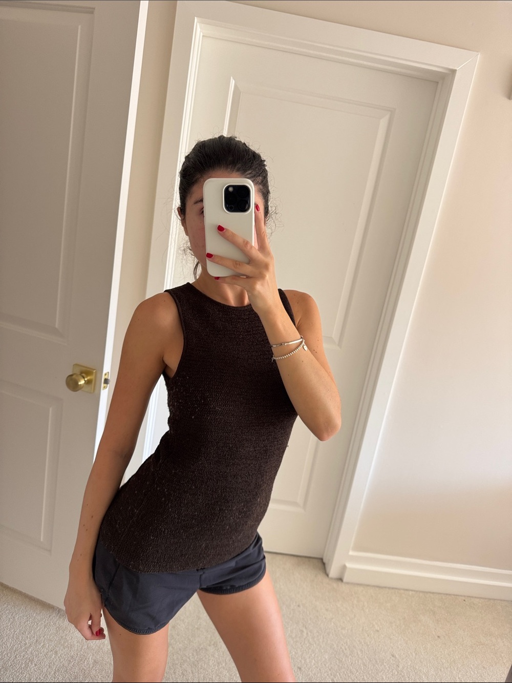 Brown knit sweater - Zara